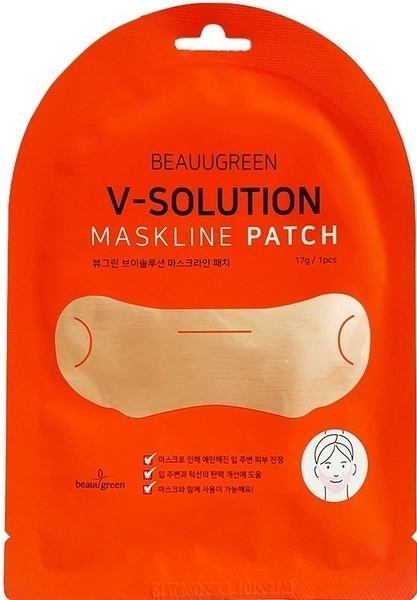 Beauugreen Патчи маска для коррекции овала лица V-Solution Maskline Patch 28г  #1