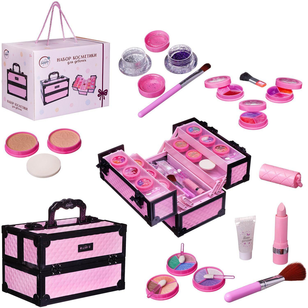 Зефирка Набор косметики для девочек "романтическая" серия в кейсе-чемоданчике "Создай свой стиль!"  #1