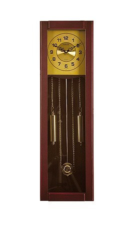 Sinix Настенные часы "Настенные часы с маятником, гирями, боем и мелодией, Деревянные", 72 см х 21 см #1