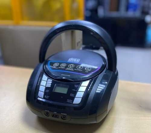 Стереомагнитола с проигрывателем CD дисков BOOMBOX APS250 черный, 6 Вт, FM-радио, CD/USB/Bluetooth/MP3/WMA/AUX, #1