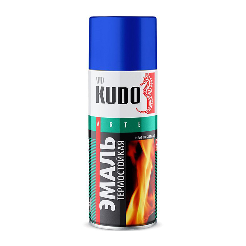 KUDO Аэрозольная краска, Матовое покрытие, 0.52 л, 0.52 кг, серебристый  #1