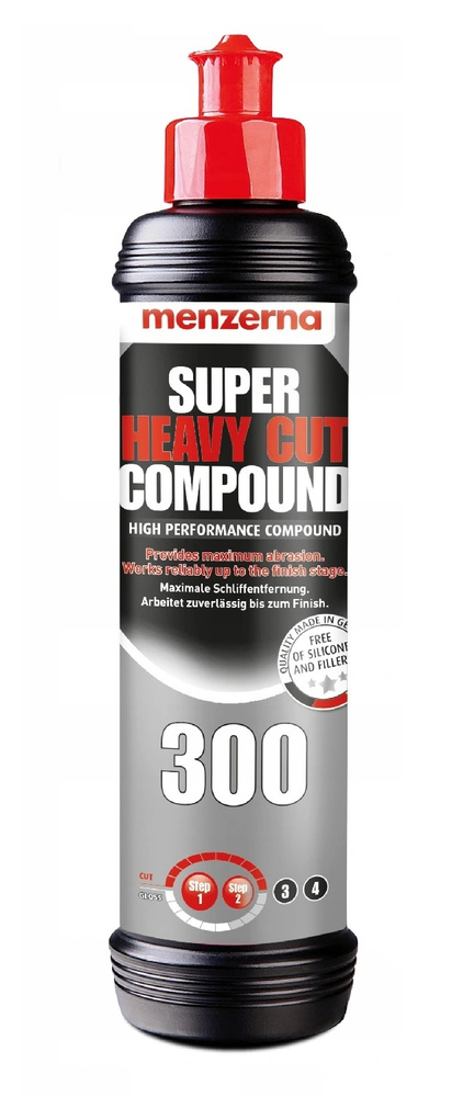 Полироль автомобильная паста / Универсальная, высокоабразивная / Menzerna Super Heavy Cut Compound 300, #1