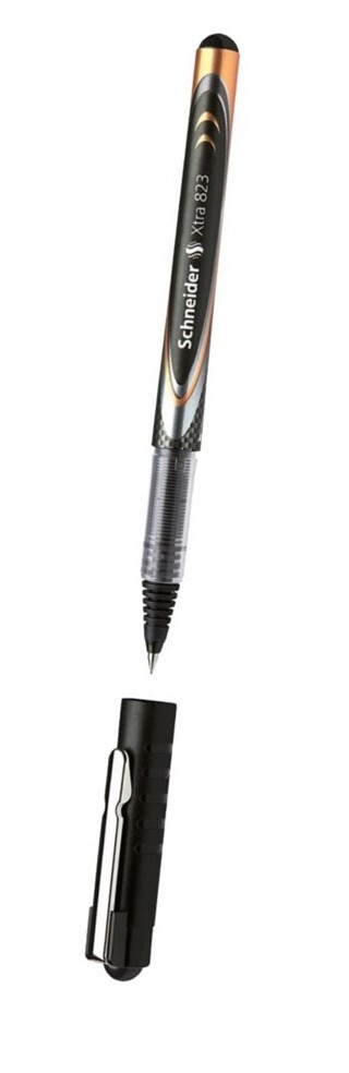 Ручка-роллер Schneider Xtra 823, черная, узел 0,5 мм, линия 0,3 мм, 1 шт  #1
