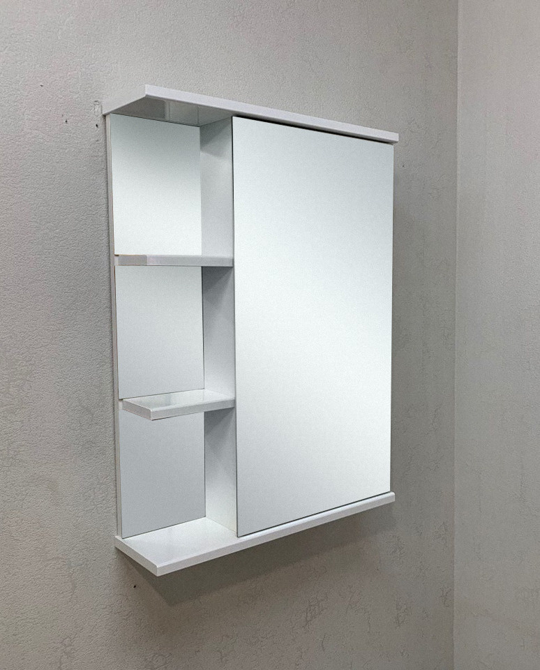 Зеркало-шкаф навесной З-50, правый 50х15х70 белый #1