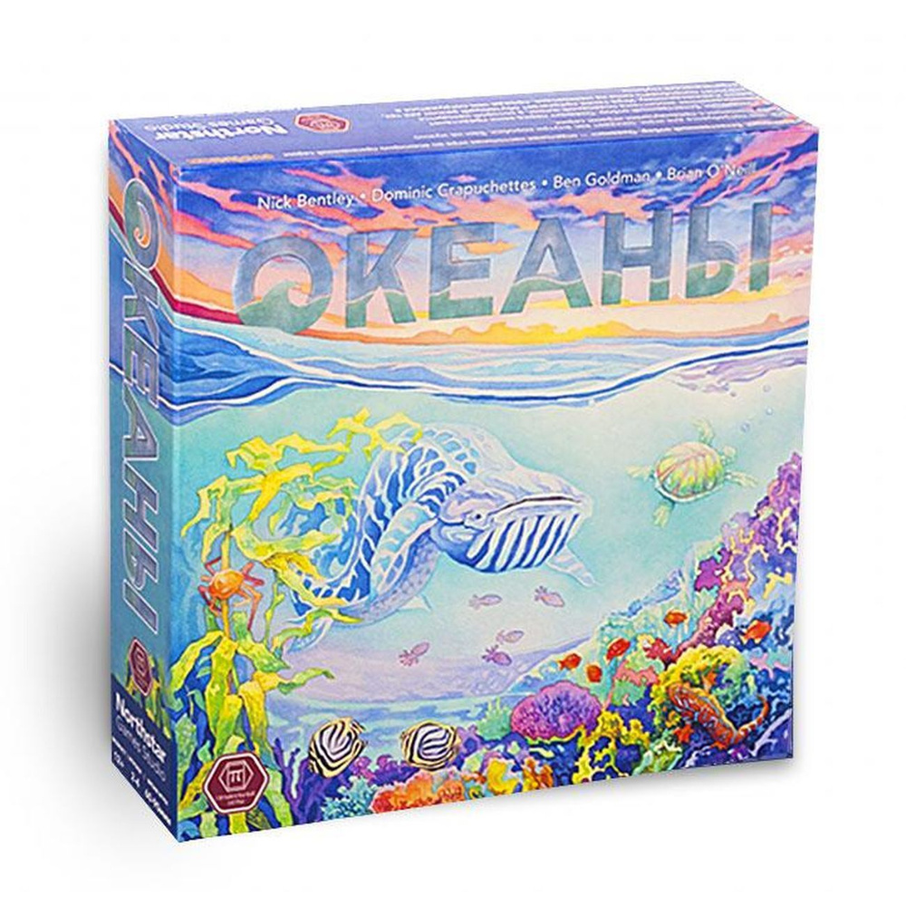 Настольная игра Правильные игры "Океаны" для детей от 11 лет, для всей семьи, для компании, стратегическая, #1