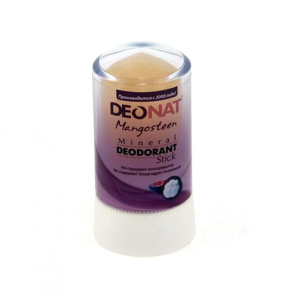 DeoNat Дезодорант-Кристалл с соком МАНГОСТИНА розовый, 60г #1