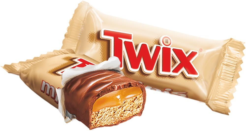 Конфеты шоколадные батончики Twix Minis, 1 кг / Печенье, шоколад, карамель  #1