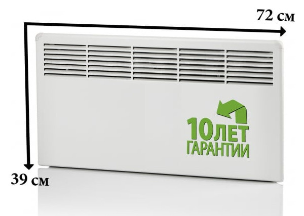 Конвектор 750W с механическим термостатом IP21 389мм (EPHBM07PR) #1