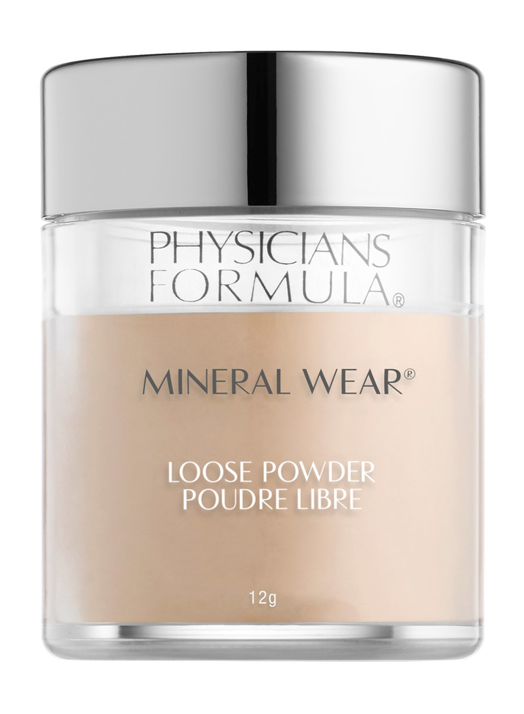 PHYSICIANS FORMULA Пудра рассыпчатая для лица Mineral Wear Loose Powder минеральная, 12 г, Прозрачный #1