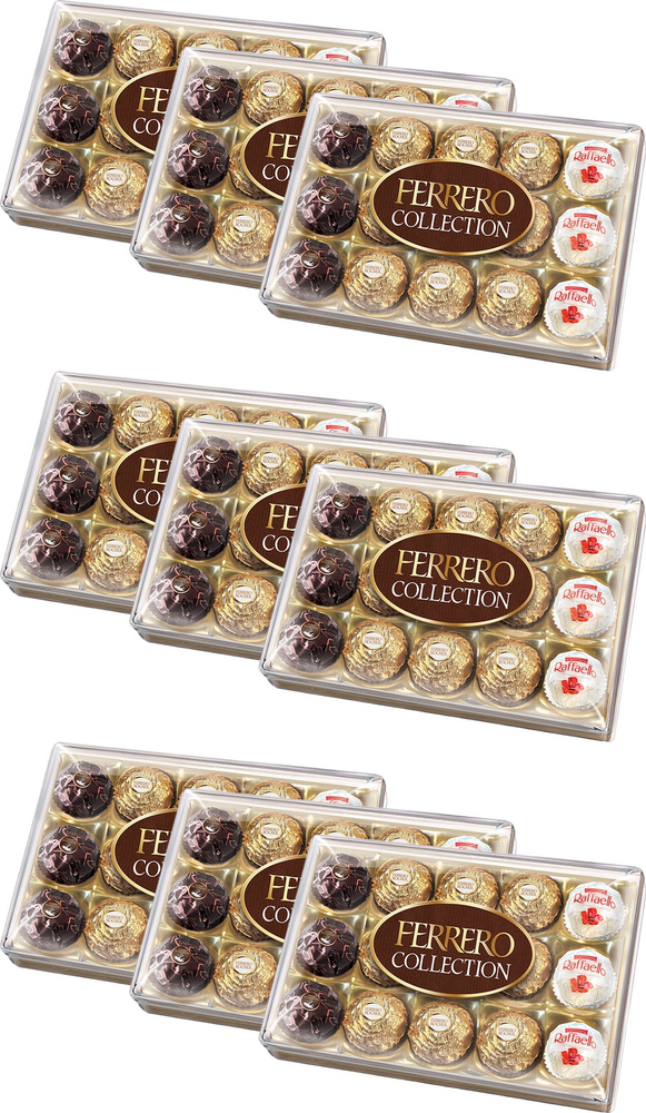 Конфеты шоколадные Ferrero Collection 172,2 г, комплект: 9 упаковок по 172 гр.  #1