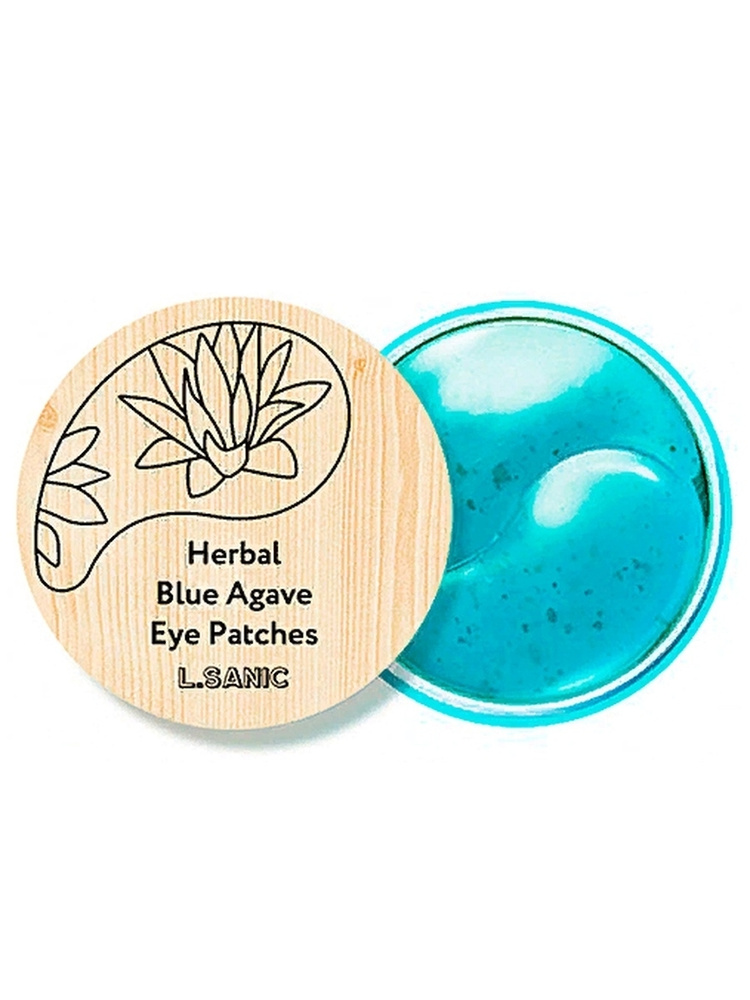 L.Sanic Патчи гидрогелевые с экстрактом голубой агавы Herbal Blue Agave Hydrogel Eye Patches, 60шт  #1