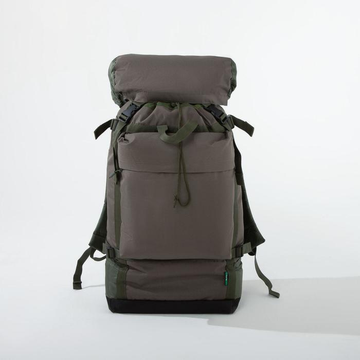 Рюкзак туристический Huntsman 40 л, отдел на стяжке шнурком, 3 наружных кармана (Боров-40л/хаки)  #1