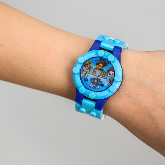 Часы наручные Щенячий Патруль лего, с ремешком-конструктором  #1