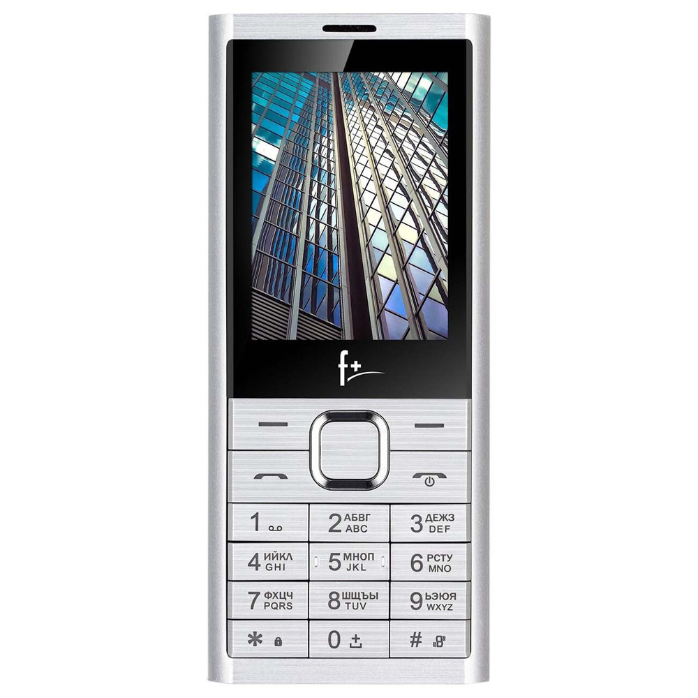 F+ Мобильный телефон B241 Silver, серебристый #1