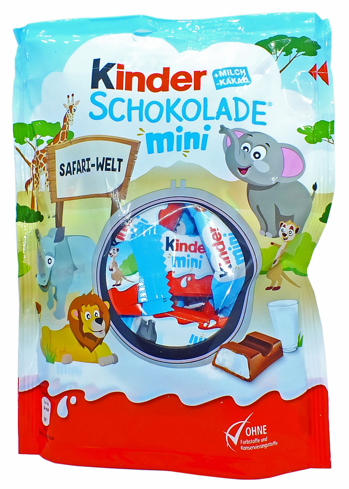 Шоколадные батончики с молочной начинкой Kinder Chocolate Mini (Германия), 120 г  #1