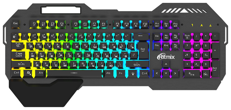 Проводная клавиатура Ritmix с подсветкой и магнитной подставкой под запястье RKB-220BL  #1