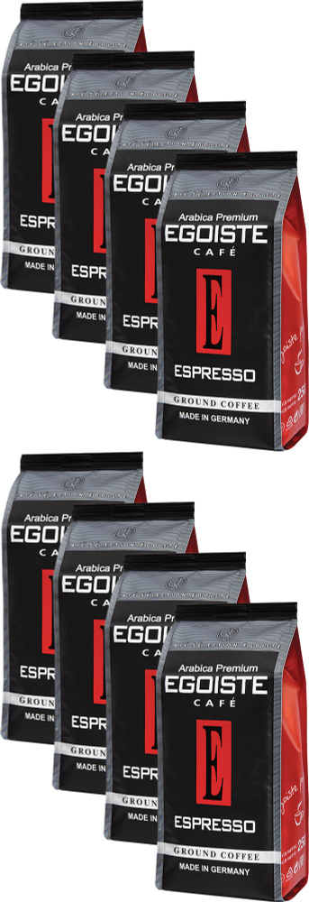 Кофе Egoiste Espresso молотый 250 г, комплект: 8 упаковок по 250 г #1