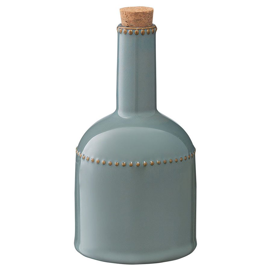 Бутылка для масла и уксуса Tkano "Kitchen Spirit" 8.5х16.5/250мл, темно-серая, фарфор (TK22-TW_BTL0003) #1