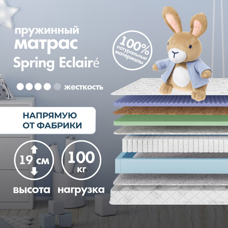 Dreamtec Матрас Spring Eclaire, Независимые пружины, 70х180 см #1