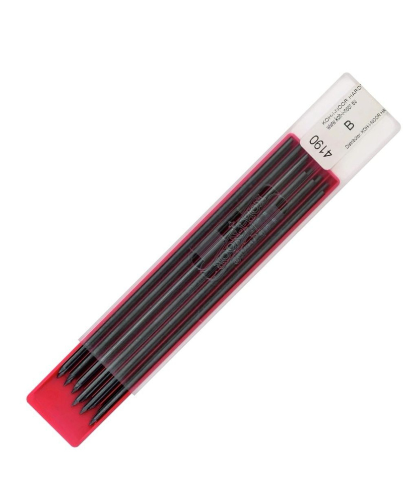 KOH-I-NOOR Грифель для карандаша 2 мм, твердость: B (Мягкий), 12 шт.  #1