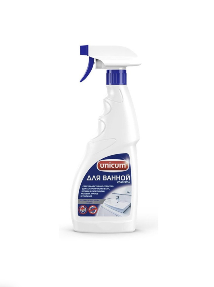 Средство-спрей для чистки ванной комнаты Unicum, 500 мл #1