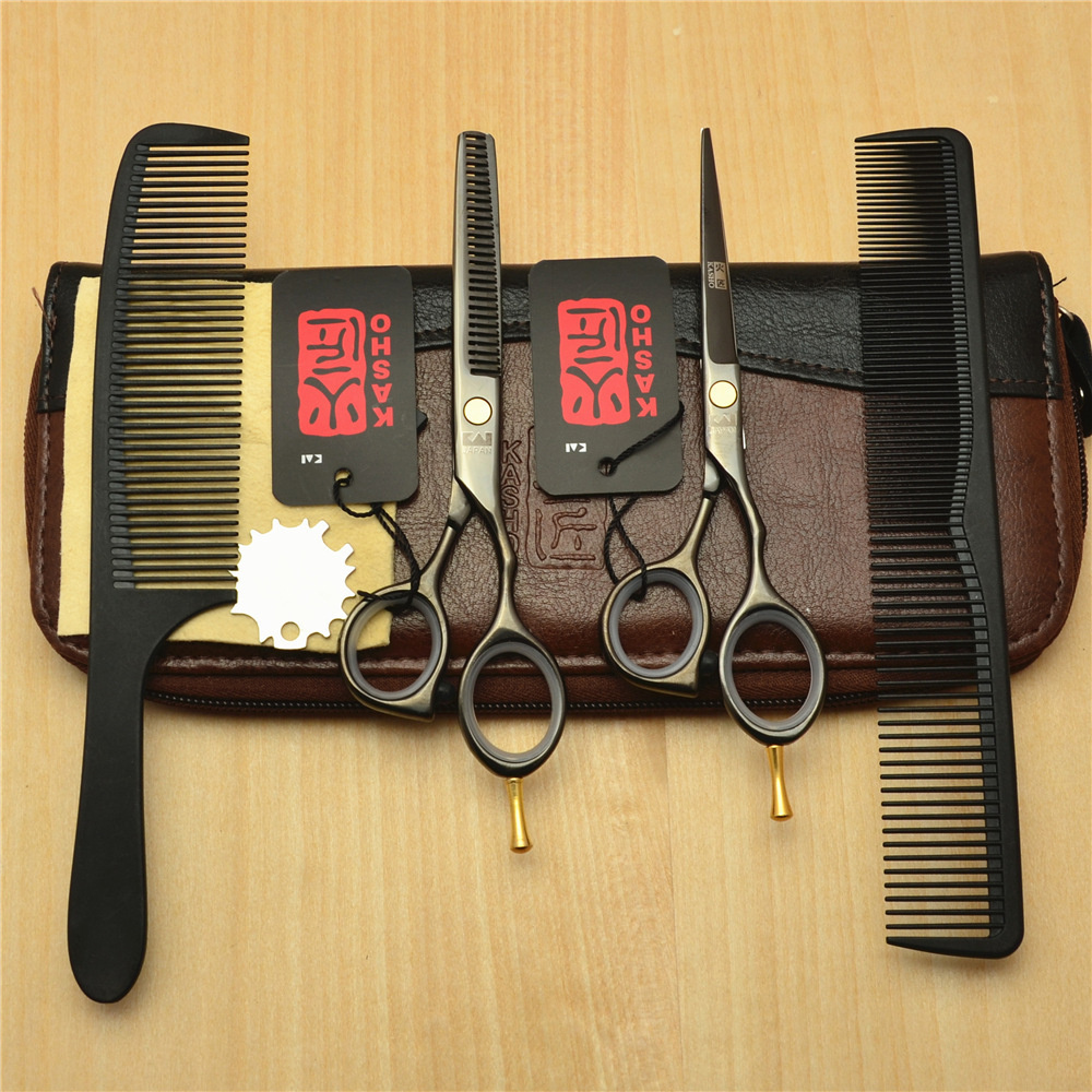 Набор Японских парикмахерских профессиональных ножниц для филировки и стрижки. Размер 5,5.  #1