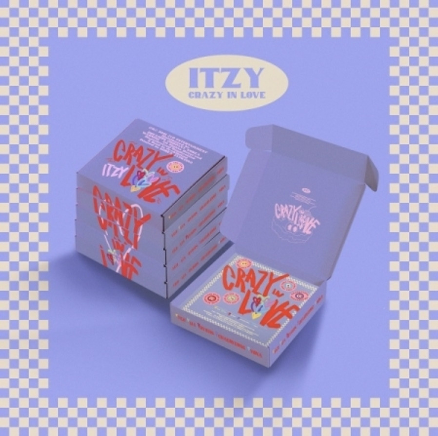 ITZY Официальные альбомы 1th CRAZY IN LOVE with pob Абсолютно новый неоткрытый (Chocolate bibimbap)  #1