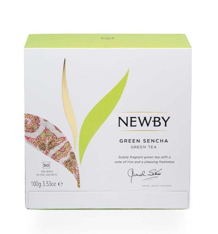 Чай "Newby" зеленый "Green Sencha" 50 пакетиков. #1