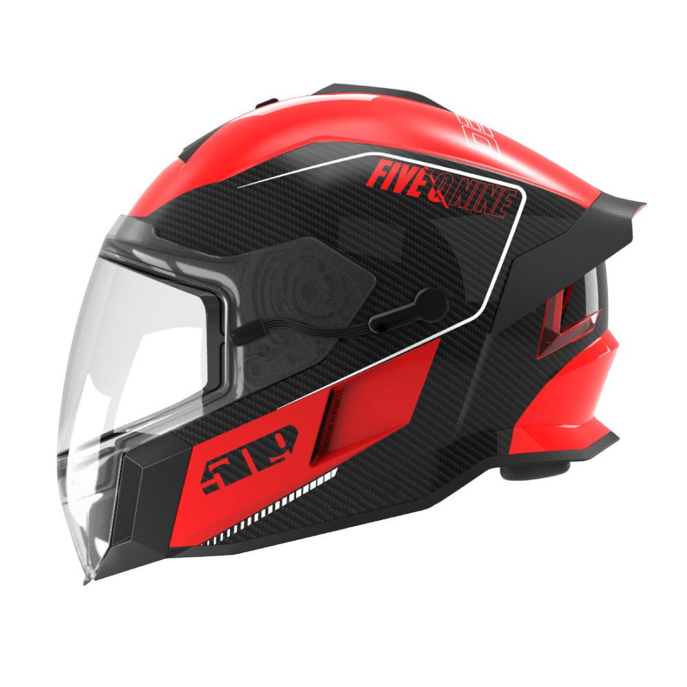 Шлем для снегохода 509 Delta V Carbon с подогревом, Racing Red, MD #1