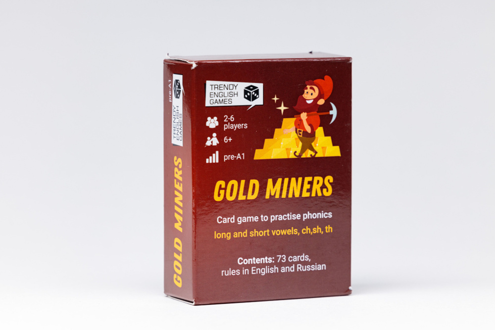 Карточная игра для изучения английского языка Gold Miners #1