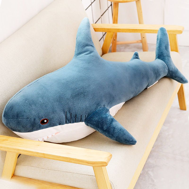 Мягкая игрушка Акула синяя 100 см #1