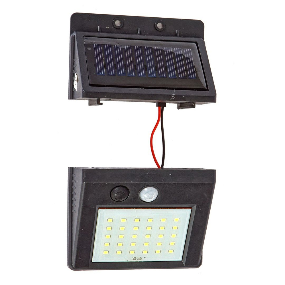 Светодиодный уличный прожектор на солнечных батареях и датчиком движения GLANZEN FAD-0003-4-solar  #1