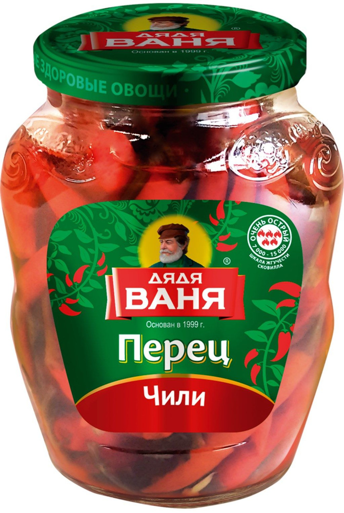 Перец маринованный ДЯДЯ ВАНЯ чили, 340 г - 4 шт. #1