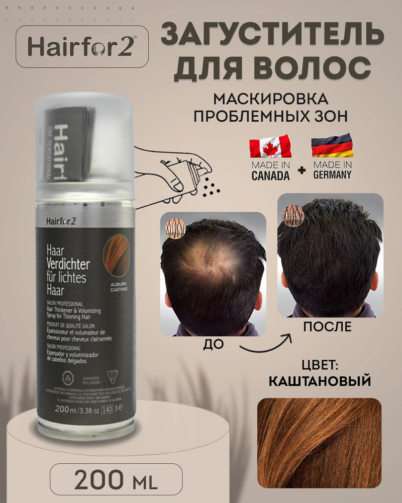 Hairfor2 Загуститель для волос, 200 мл #1