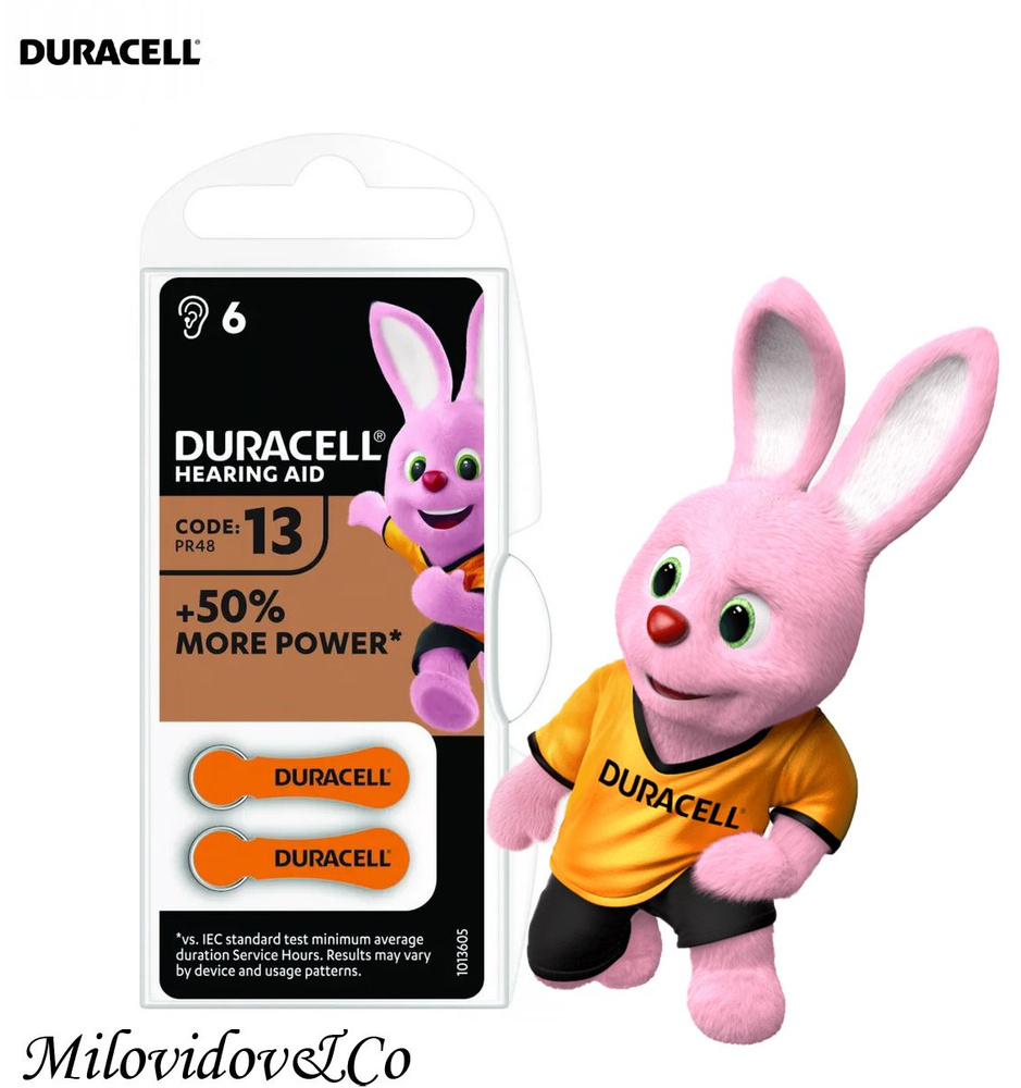 Duracell Батарейка PR48 (ZA13, V13A, DA13), Воздушно-цинковый тип, 1,4 В, 6 шт  #1