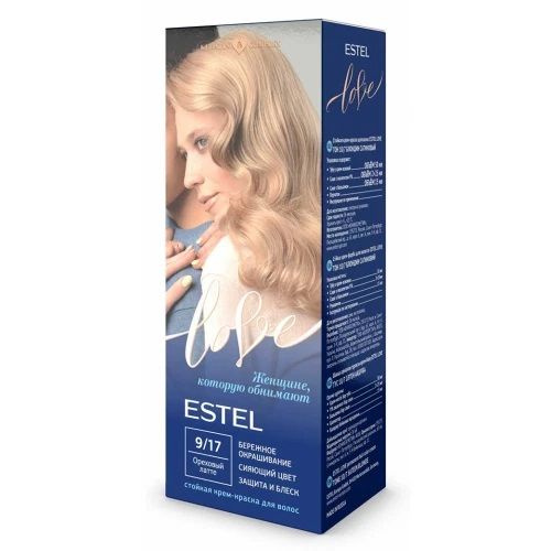 Estel Стойкая крем-краска для волос Estel Love тон 9/17 Ореховый латте EL9/17  #1