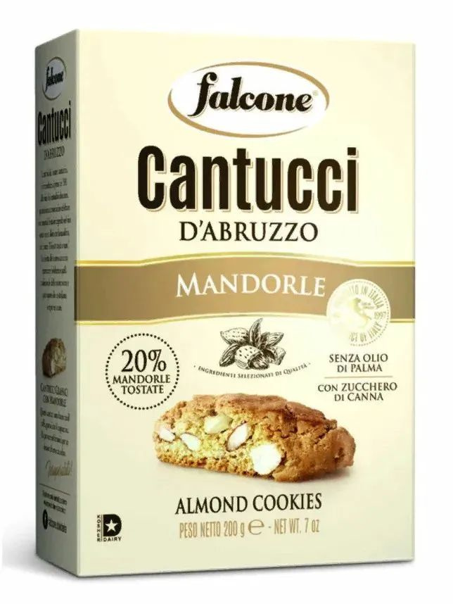 Печенье сахарное Falcone Cantucci (Кантуччи) с миндалем , 200 г #1