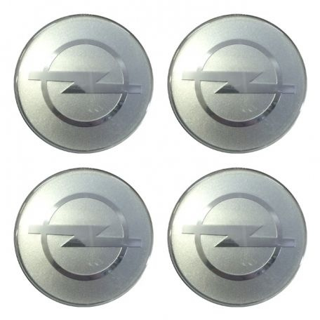 Наклейки на диски Опель серебро 56 мм #1