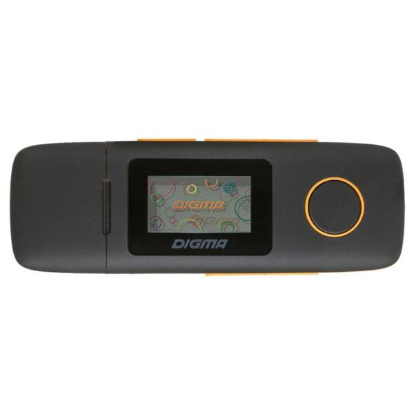 Digma MP3-плеер U3 4Gb Black/Orange 4 ГБ, оранжевый, черный #1
