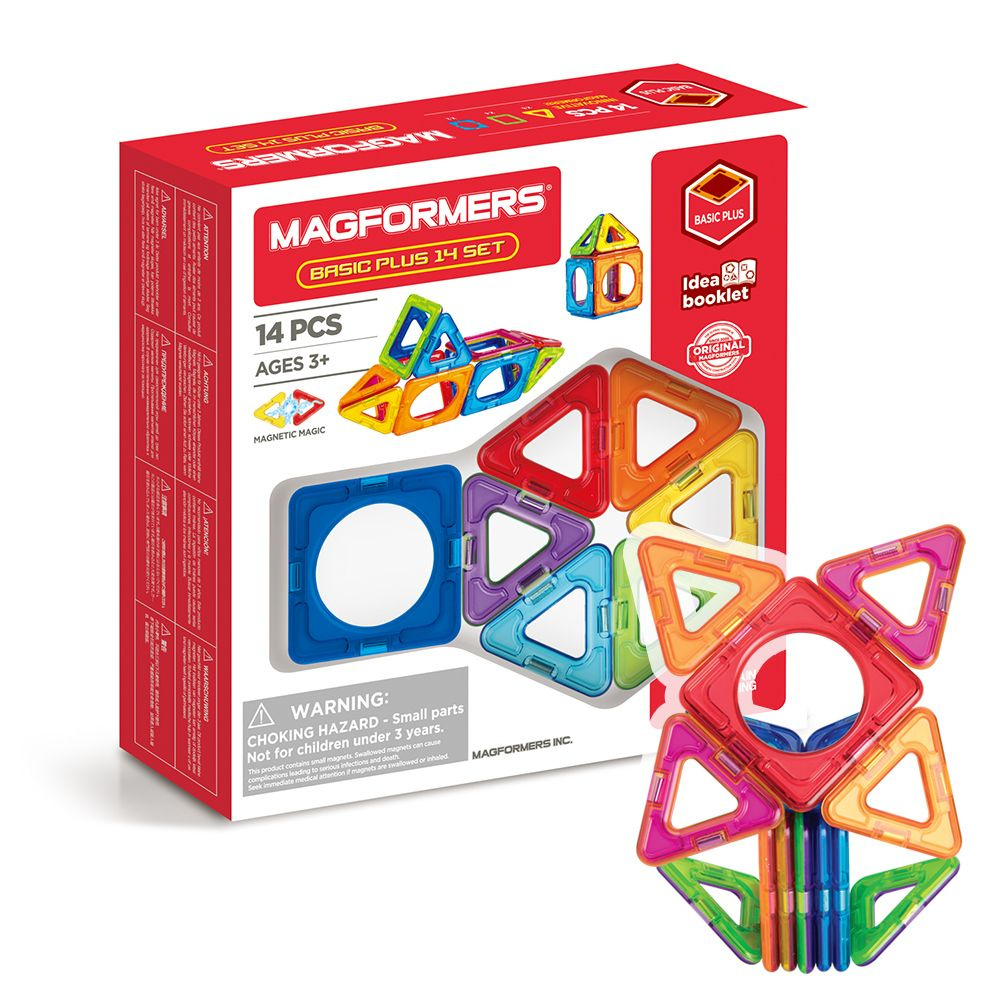 Магнитный конструктор MAGFORMERS 715013 Basic Plus set #1