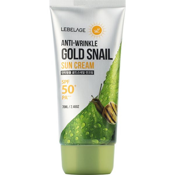 Lebelage Солнцезащитный крем для лица Anti-Wrinkle Gold Sun Cream SPF 50+ 70 мл  #1
