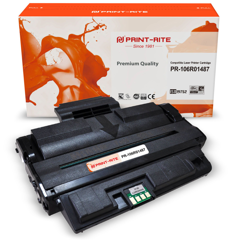 Print-Rite PR-106R01487 картридж лазерный (Xerox 106R01487) черный 4100 стр #1