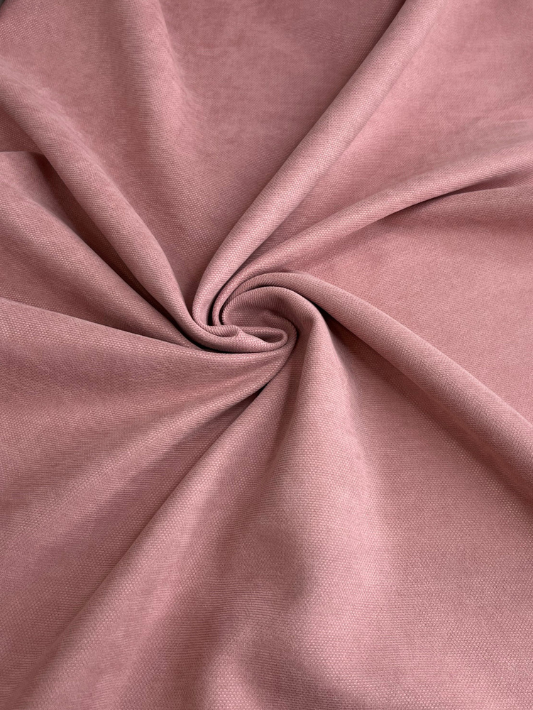Ткань для штор Канвас высотой 300 см, пыльно-розовый, ОТРЕЗ 280*300  #1