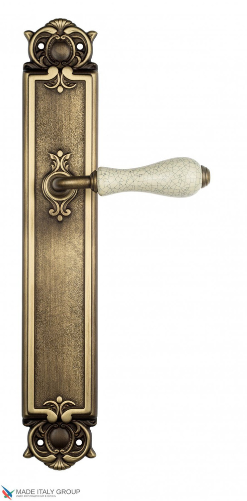Дверная ручка на планке Venezia COLOSSEO PL97 матовая бронза #1