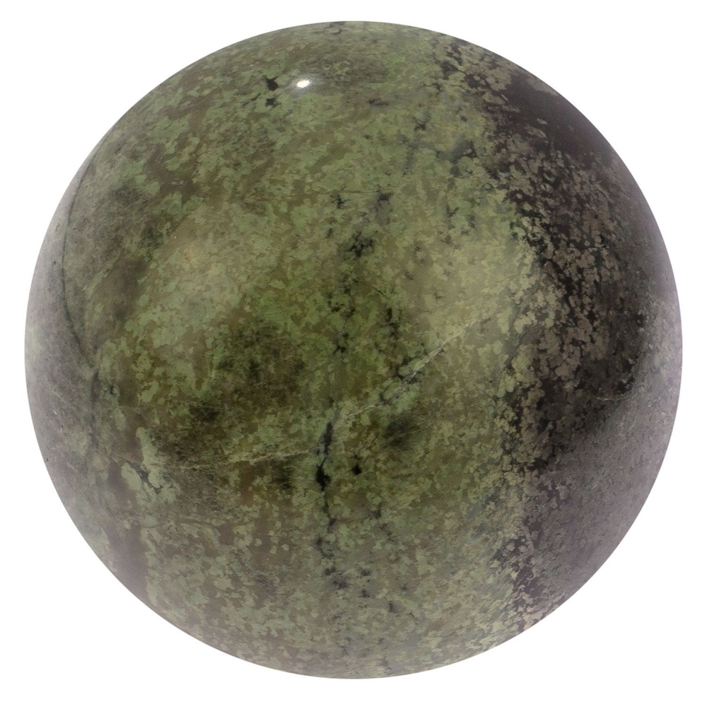 Каменный шар 9 см из жадеита / подарочный / сувенир из камня  #1