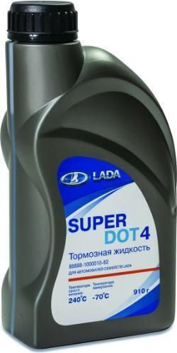 Жидкость тормозная DOT-4 LADA 88888100001082 в фирменной упаковке 910г  #1