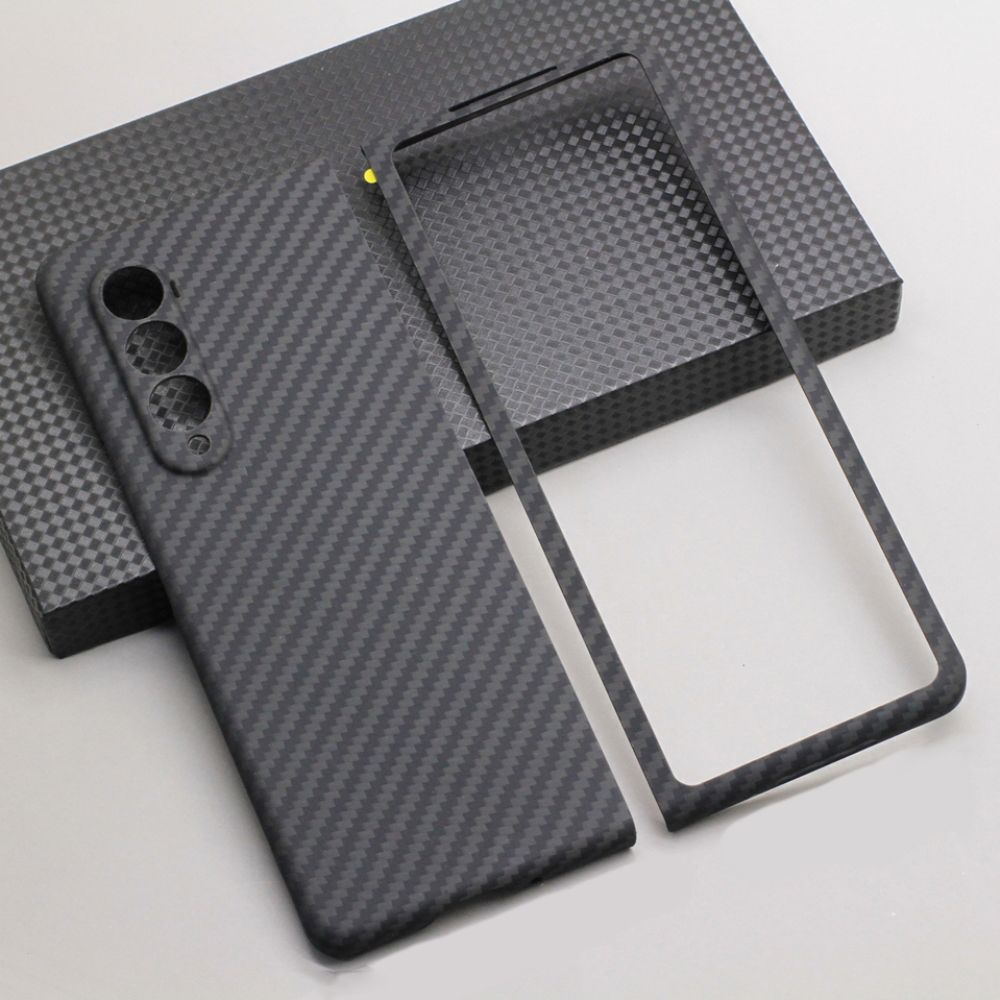 Кевларовый чехол DiXiS Carbon Case для Samsung Z FOLD 4 (BSZF4-CM) Чёрный матовый  #1