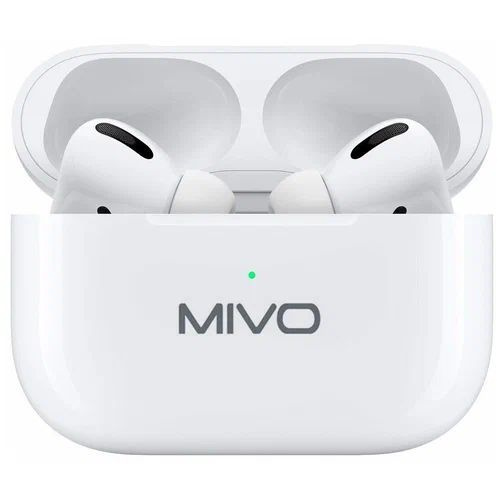 MIVO Наушники беспроводные с микрофоном, Bluetooth, Lightning, бежевый  #1