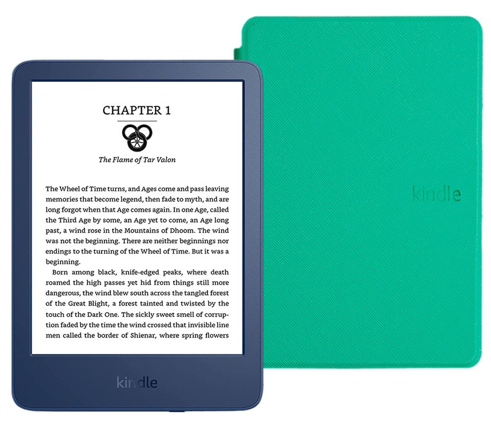 Amazon Kindle 6" Электронная книга K11 (16Gb) SO Denim + обложка ReaderОNE, бирюзовый  #1