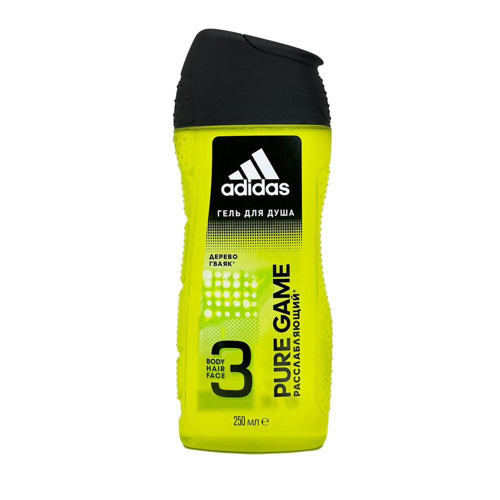 Adidas Pure Game 3в1 shower gel, 250 мл / адидас гель для душа мужской #1